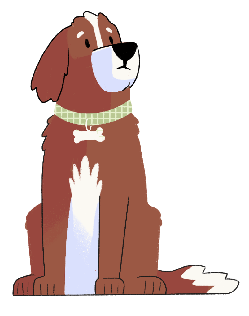404 Dog illustration
